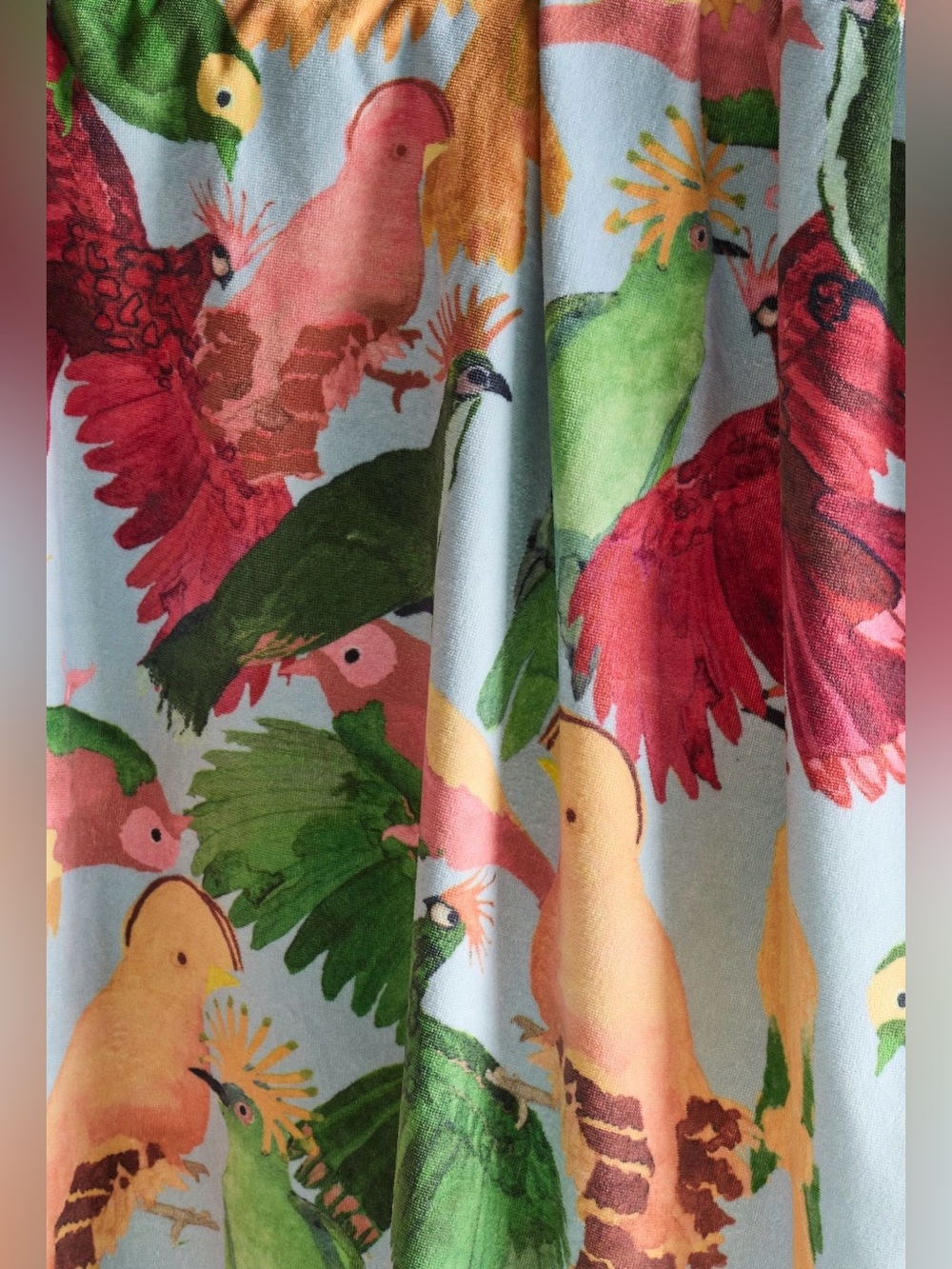 Anthropologie Farm Rio x Anthropologie Printed Beach Towel, Light Blue - Picture 2 of 5